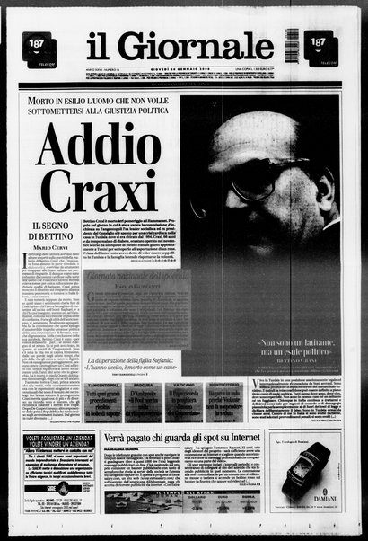 Il giornale : quotidiano del mattino